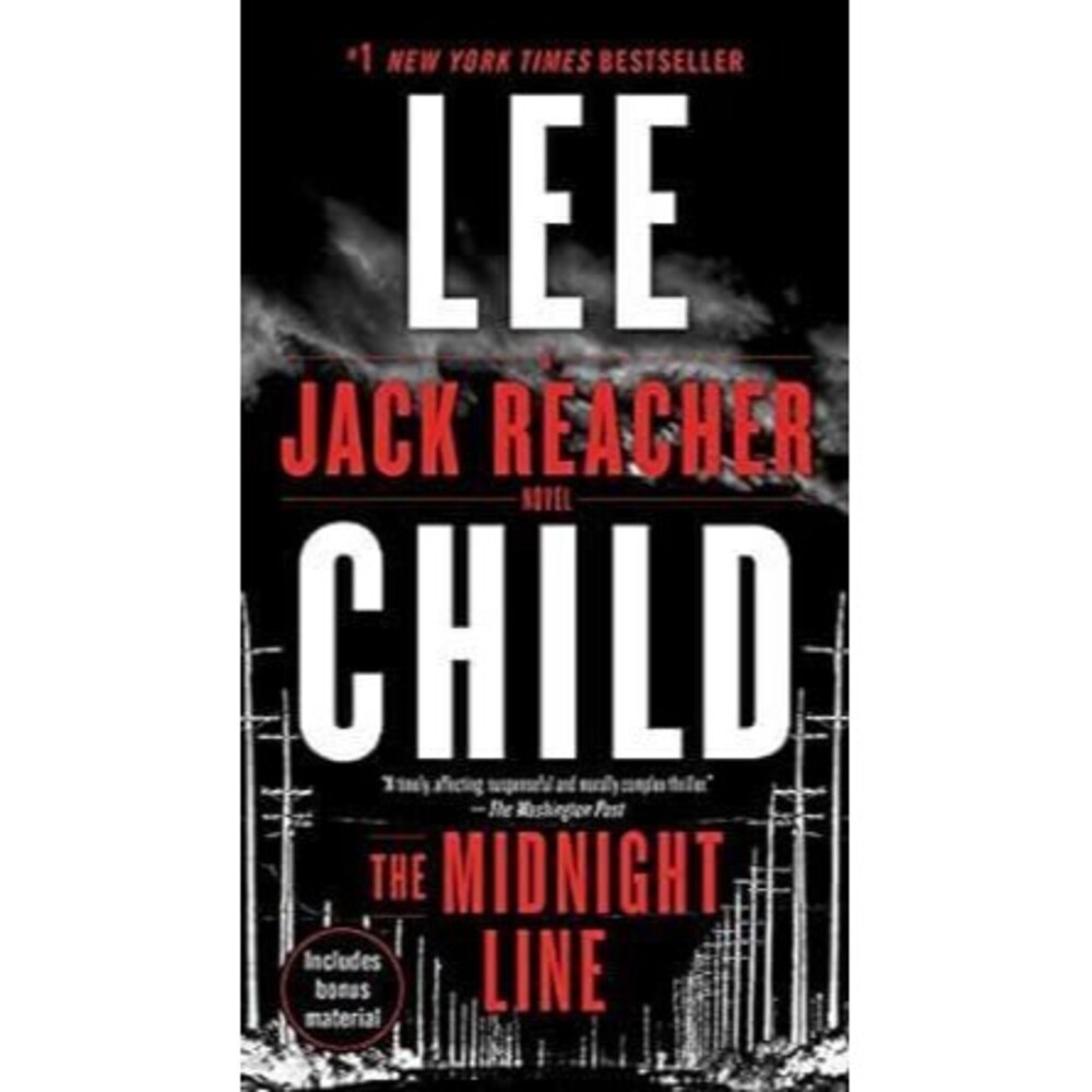 Lee Child Book Midnight Line Jack Reacher Novel Thriller Mystery Crime Detective